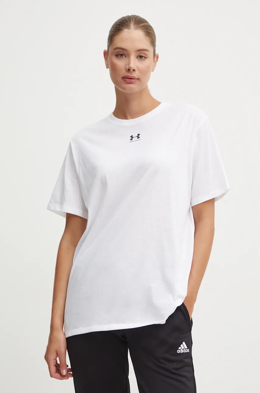 

Тениска Under Armour Campus в бяло 1387193, Бял