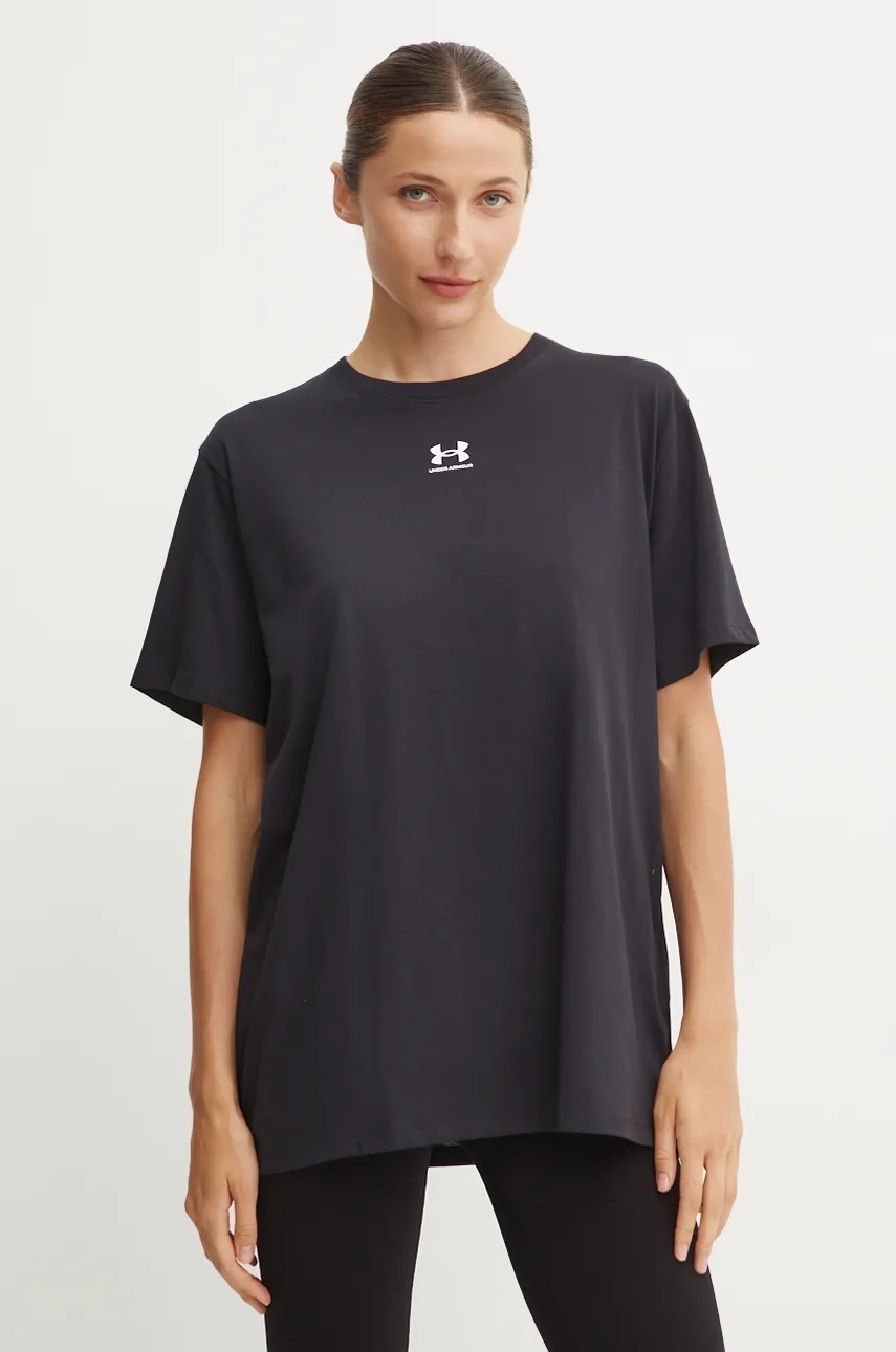 

Тениска Under Armour Campus в черно 1387193, Черен