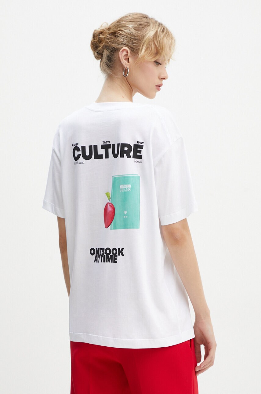 Moschino Jeans tricou din bumbac femei, A0705 8733