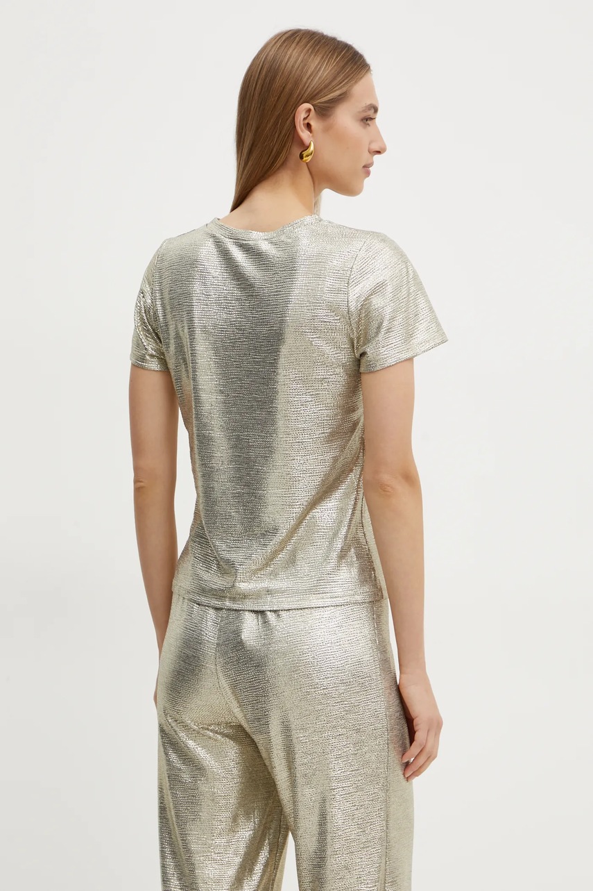 Morgan t-shirt DGOLD női, sárga, DGOLD termék 2. képe