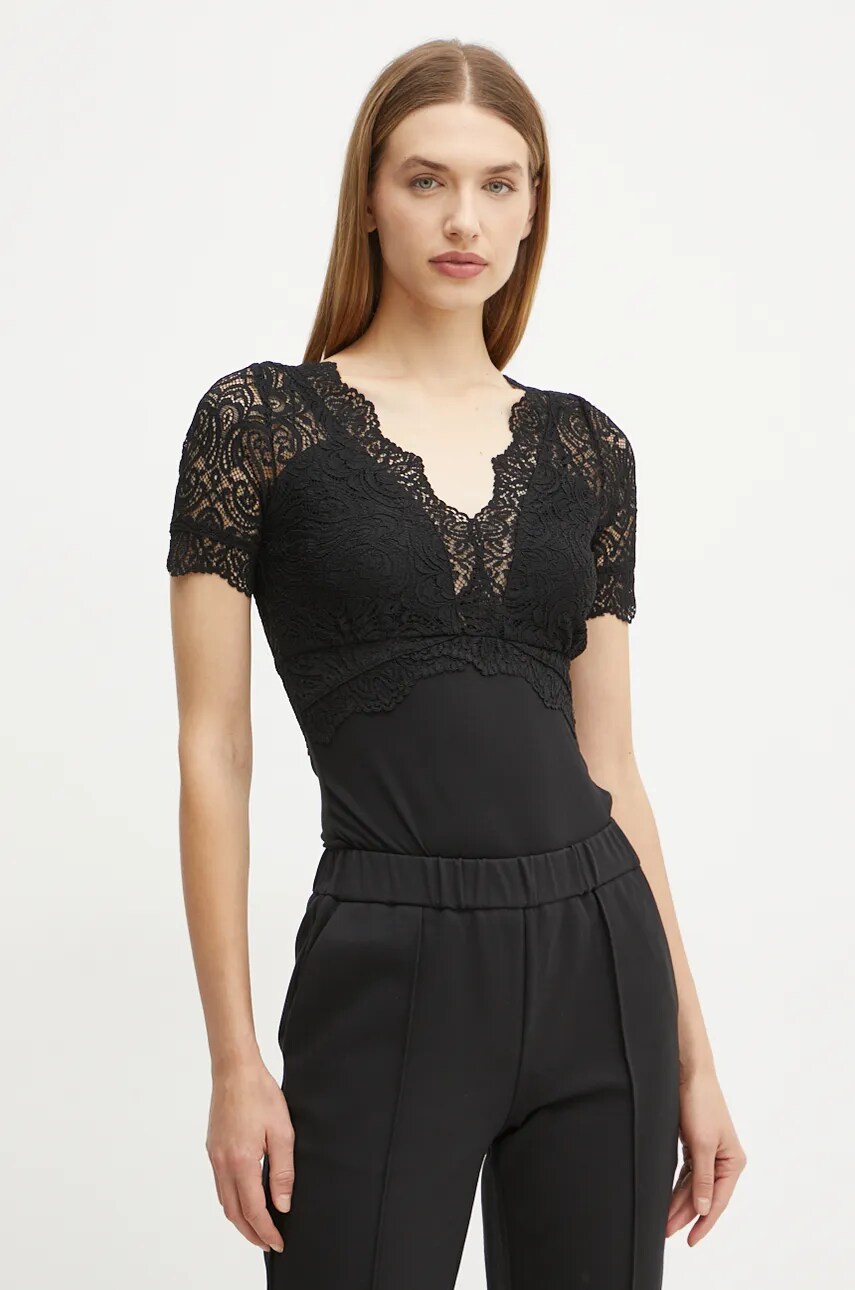 Morgan body DANAEL femei, culoarea negru, neted, DANAEL
