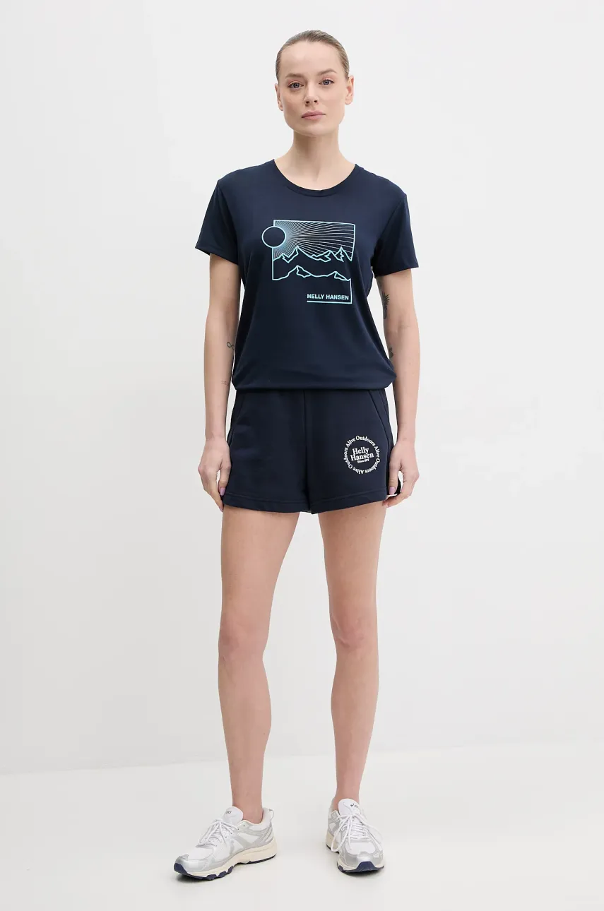 Футболка Helly Hansen SKOG женская цвет синий 63083 Футболка Helly Hansen SKOG женская цвет синий 63083