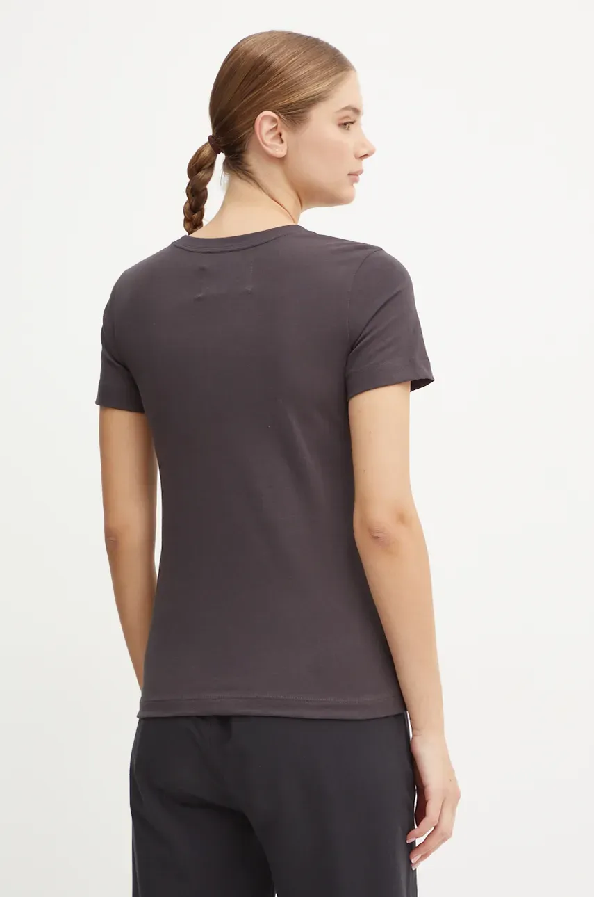 Хлопковая футболка Champion женская цвет серый 117498 Хлопковая футболка Champion женская цвет серый 117498