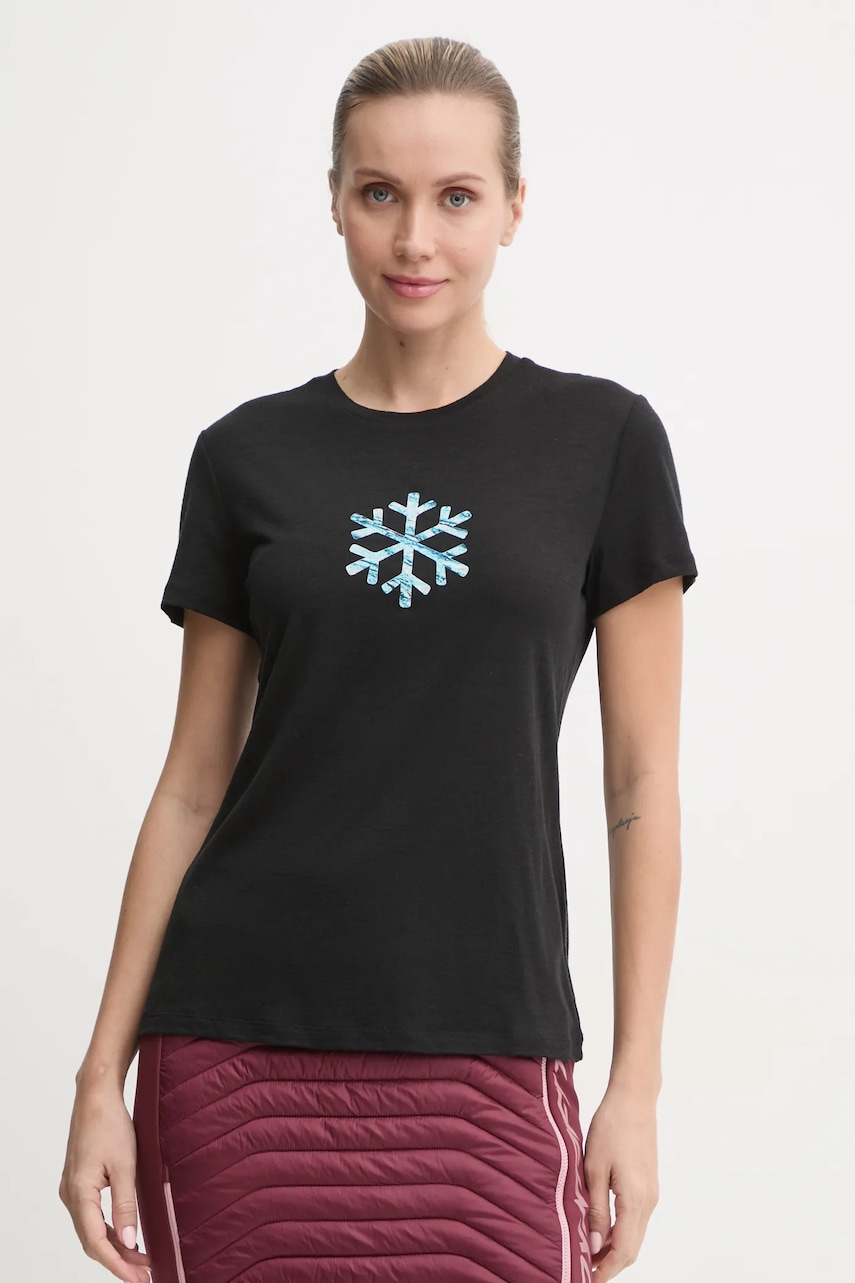 Icebreaker tricou sport Icebreaker X Protect Our Winters culoarea negru, IB0A57470011 Icebreaker tricou sport Icebreaker X Protect Our Winters culoarea negru, IB0A57470011