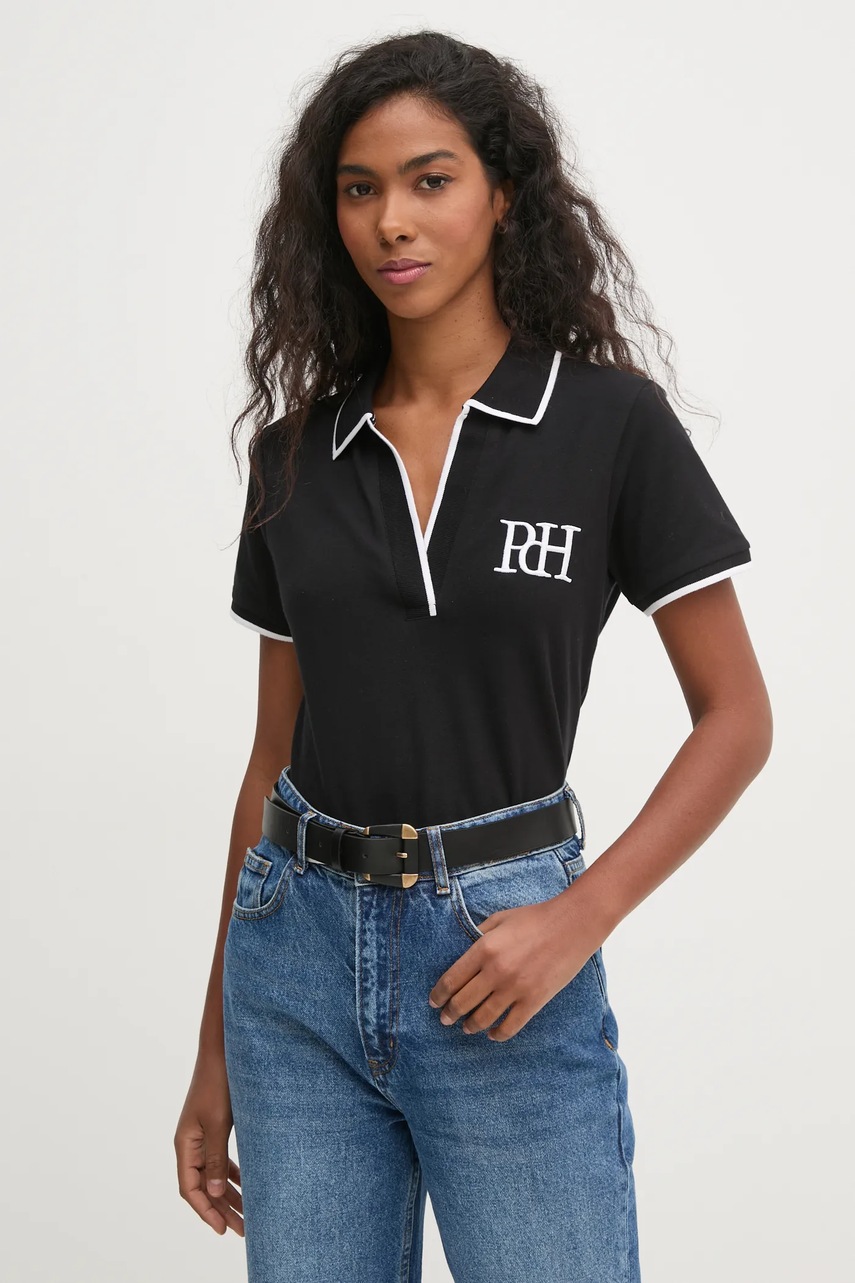

Тениска с яка Pedro del Hierro в черно 4538932, Черен