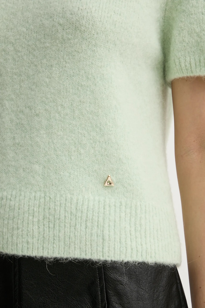 Μάλλινο πουλόβερ AERON γυναικείο, χρώμα: πράσινο, TO552531 φωτογραφία