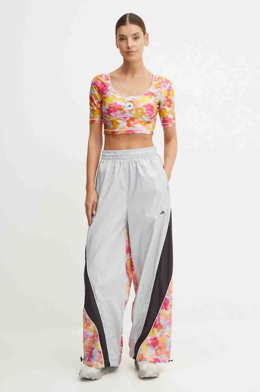 Футболка adidas by Stella McCartney женская цвет серый IX4374 Футболка adidas by Stella McCartney женская цвет серый IX4374