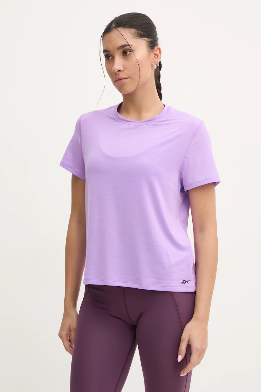 Reebok tricou de antrenament Chill Athletic culoarea violet, 100205699 Reebok tricou de antrenament Chill Athletic culoarea violet, 100205699