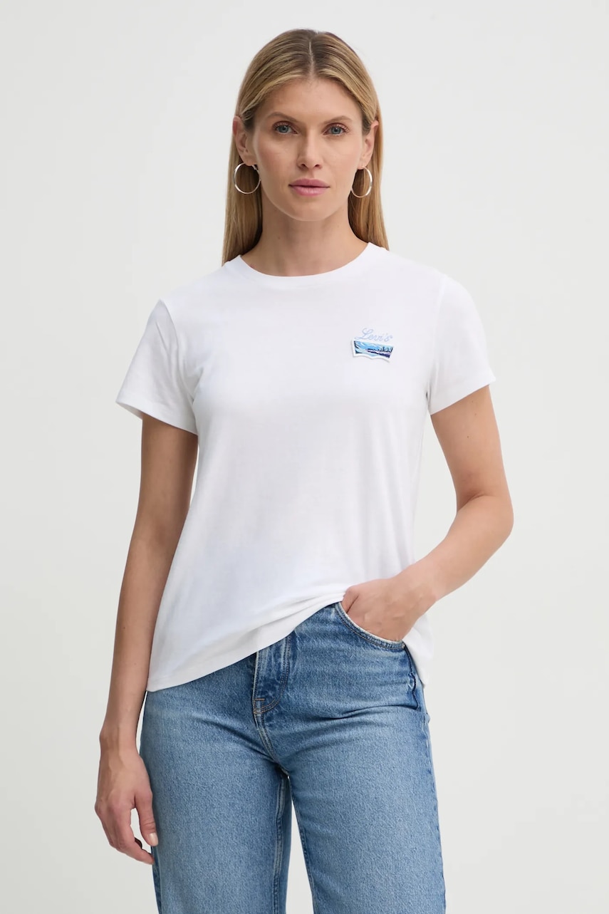 Levi's tricou din bumbac femei, culoarea alb, 17369-2793 Levi's tricou din bumbac femei, culoarea alb, 17369-2793