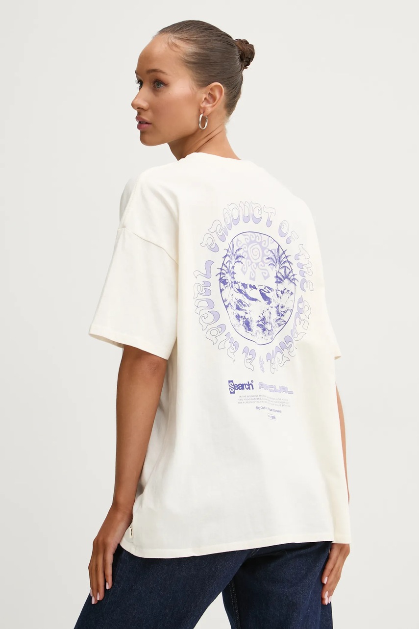 

Памучна тениска Rip Curl ARCADIA HERITAGE в бежово 0D6WTE, Бежов