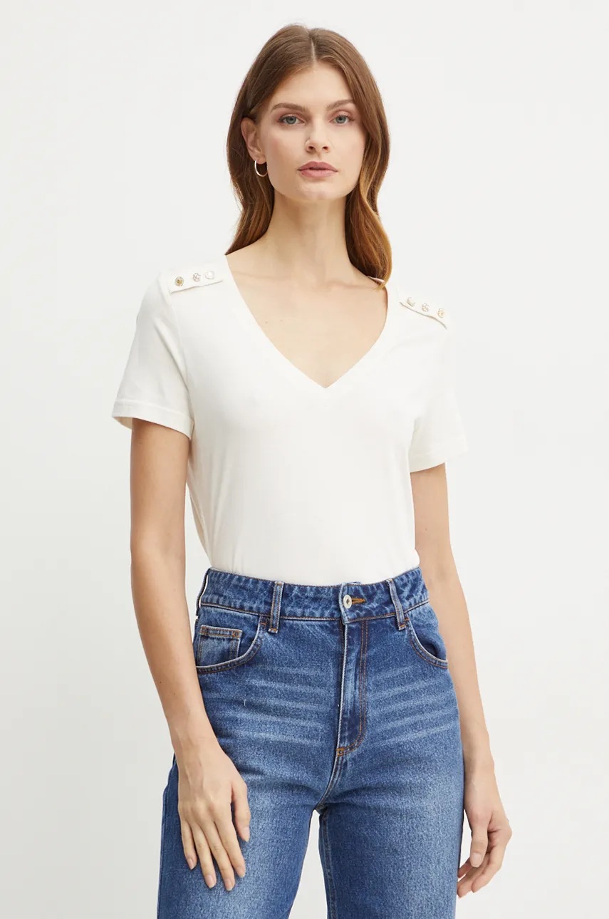 Morgan tricou DITA femei, culoarea bej, DITA