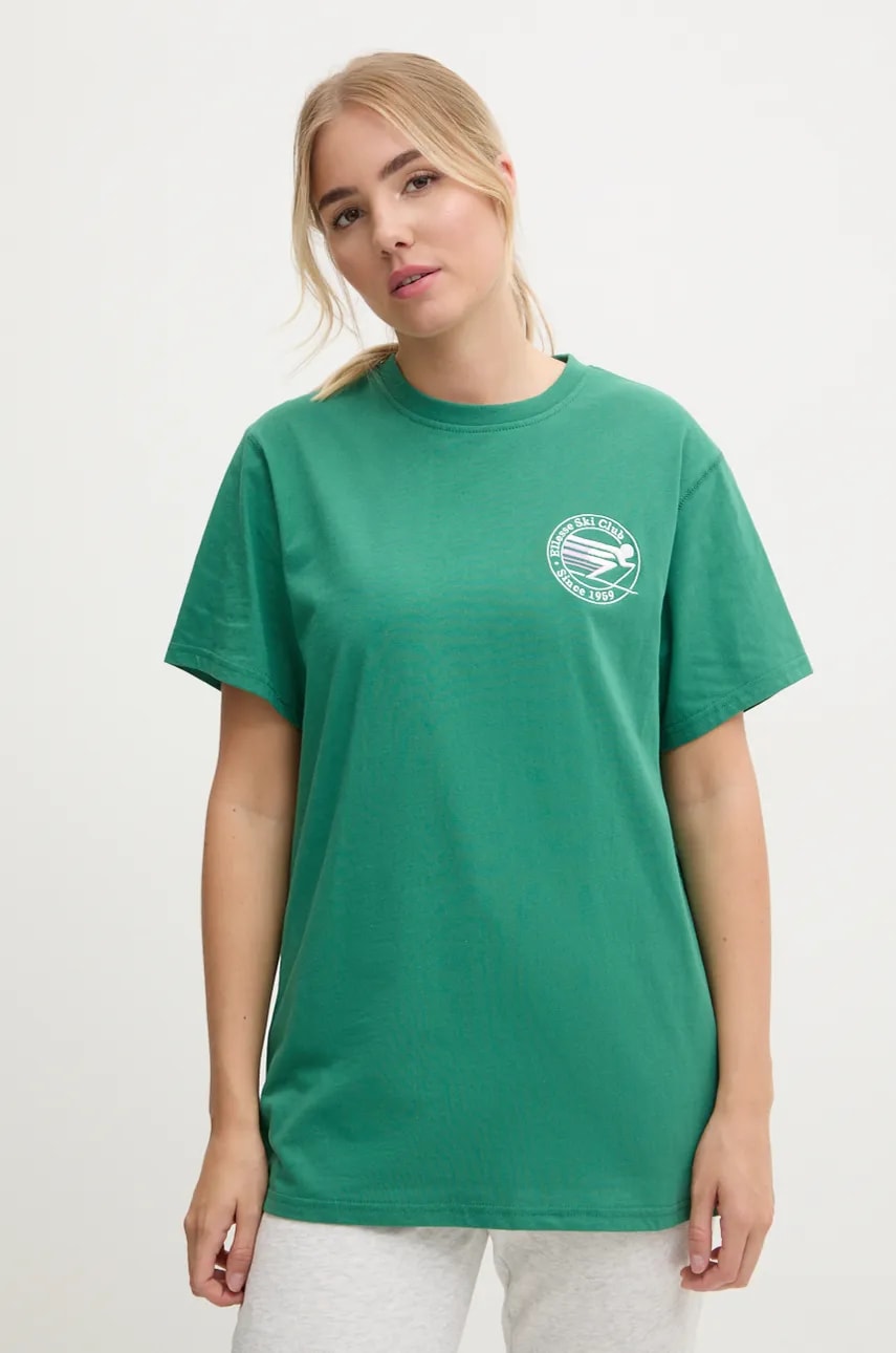 Ellesse tricou din bumbac MERIBEL femei, culoarea verde, SGX20906