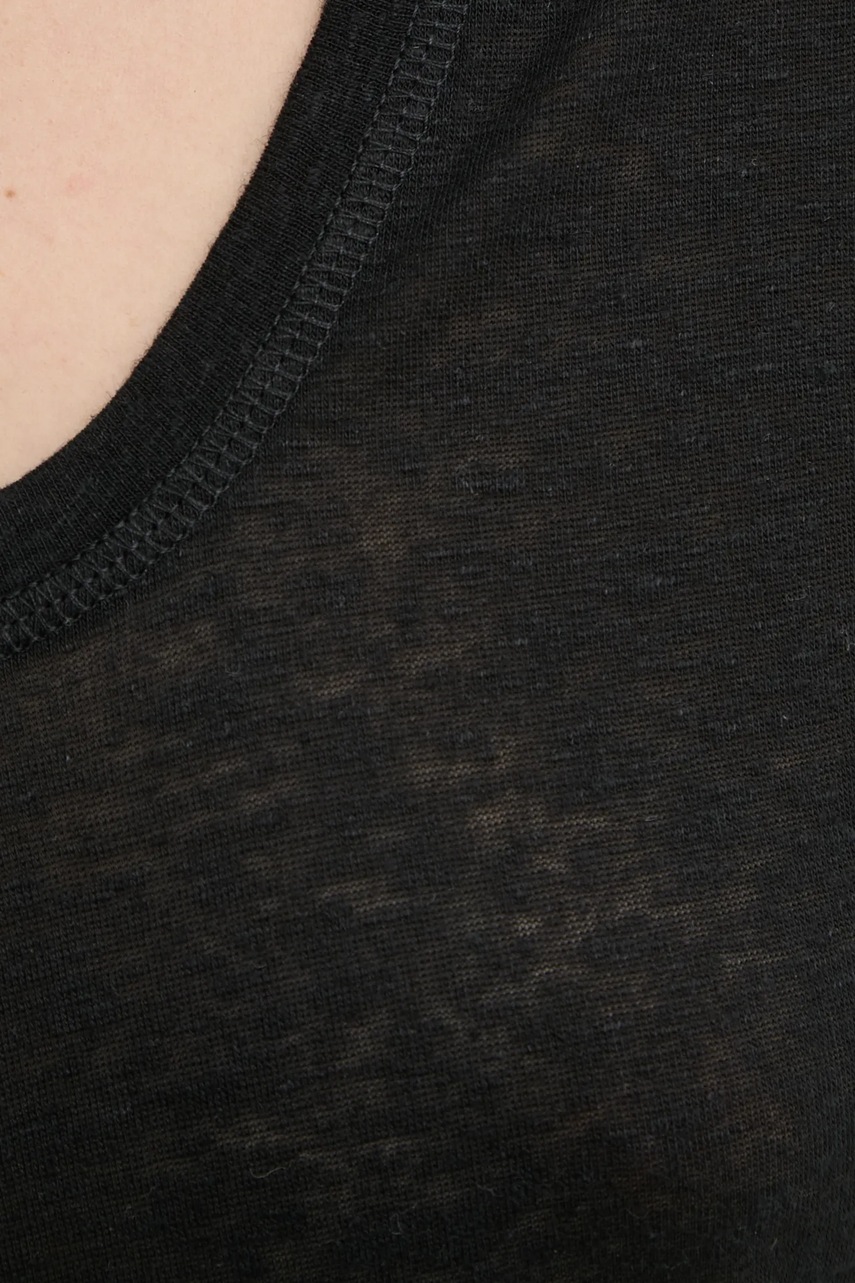 Μπλουζάκι με λινό μείγμα By Malene Birger AMARINGA φωτογραφία