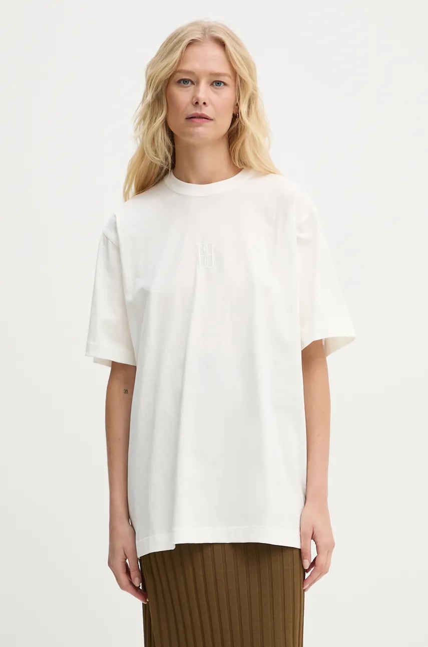 By Malene Birger tricou din bumbac FAYEH. femei, culoarea bej, Q72365007Z By Malene Birger tricou din bumbac FAYEH. femei, culoarea bej, Q72365007Z