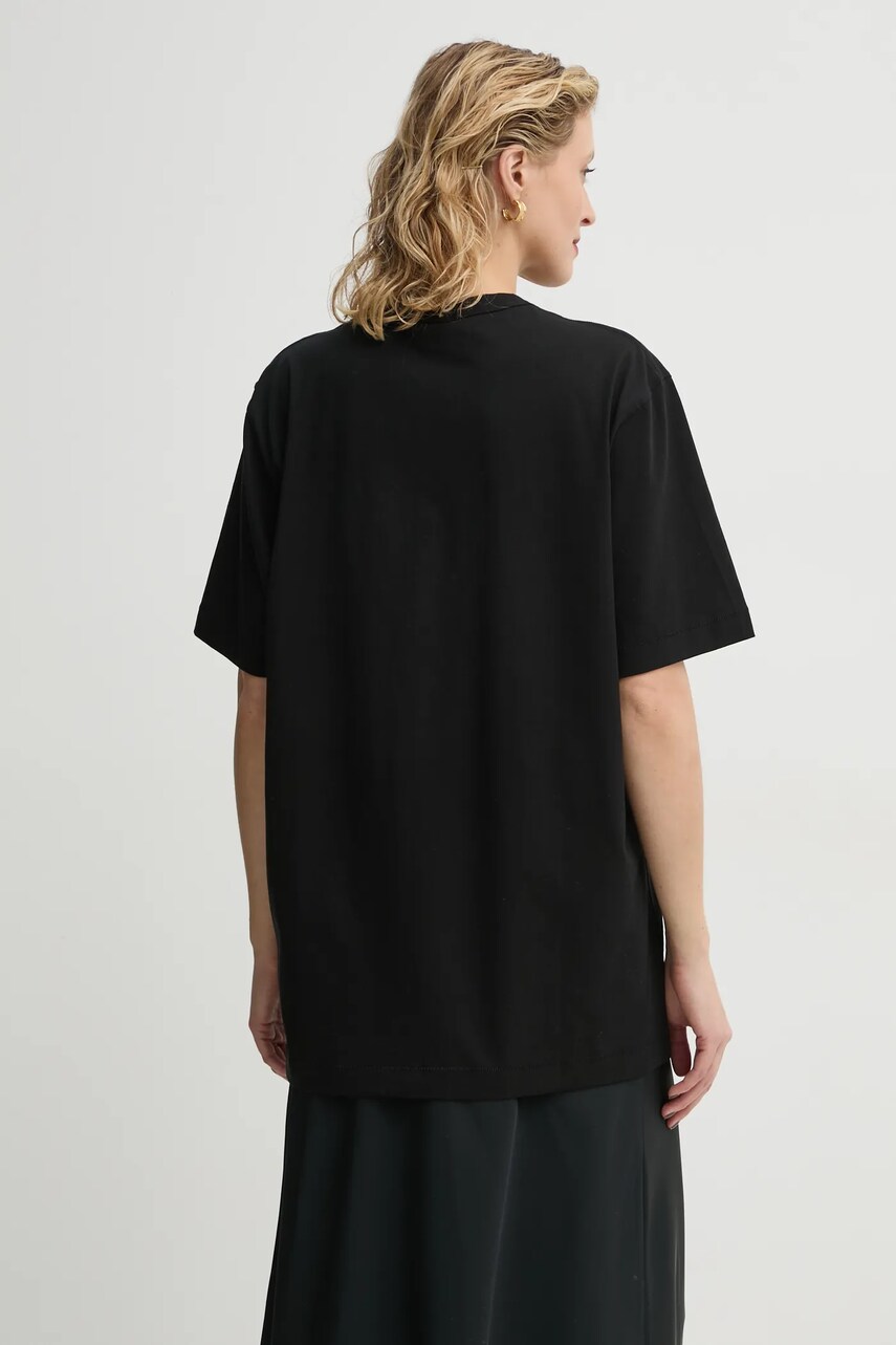 By Malene Birger pamut póló FAYEH. női, fekete, Q72365007Z termék 2. képe