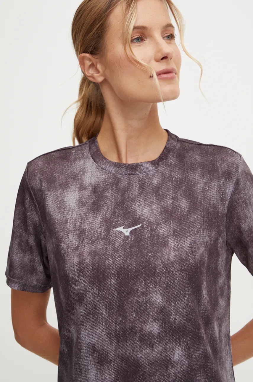 Mizuno tricou de alergare Impulse Core culoarea gri, J2GAB510 Mizuno tricou de alergare Impulse Core culoarea gri, J2GAB510