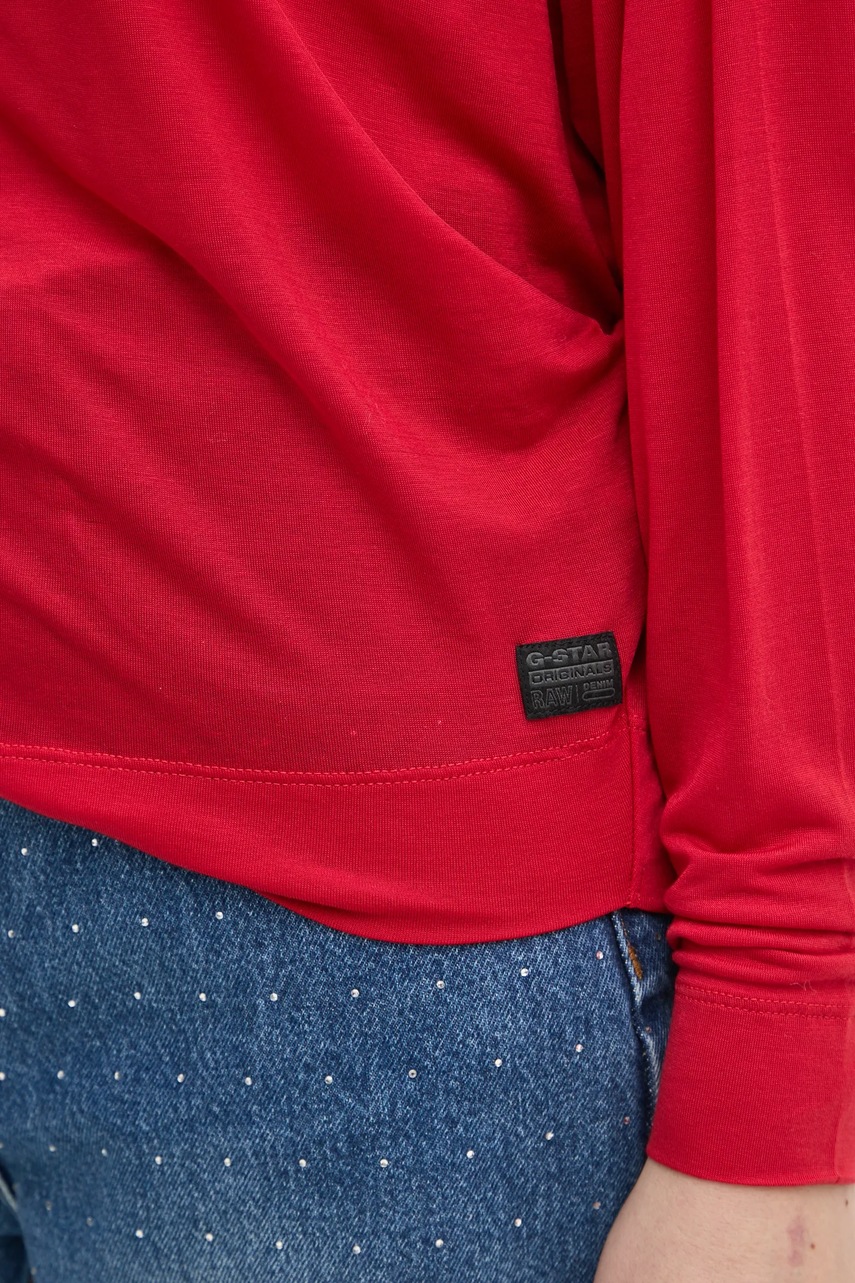 Лонгслів G-Star Raw жіночий колір червоний D25074-9297 