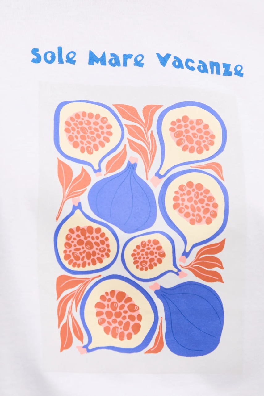 Βαμβακερό μπλουζάκι Drivemebikini Sole Mare Vacanze φωτογραφία
