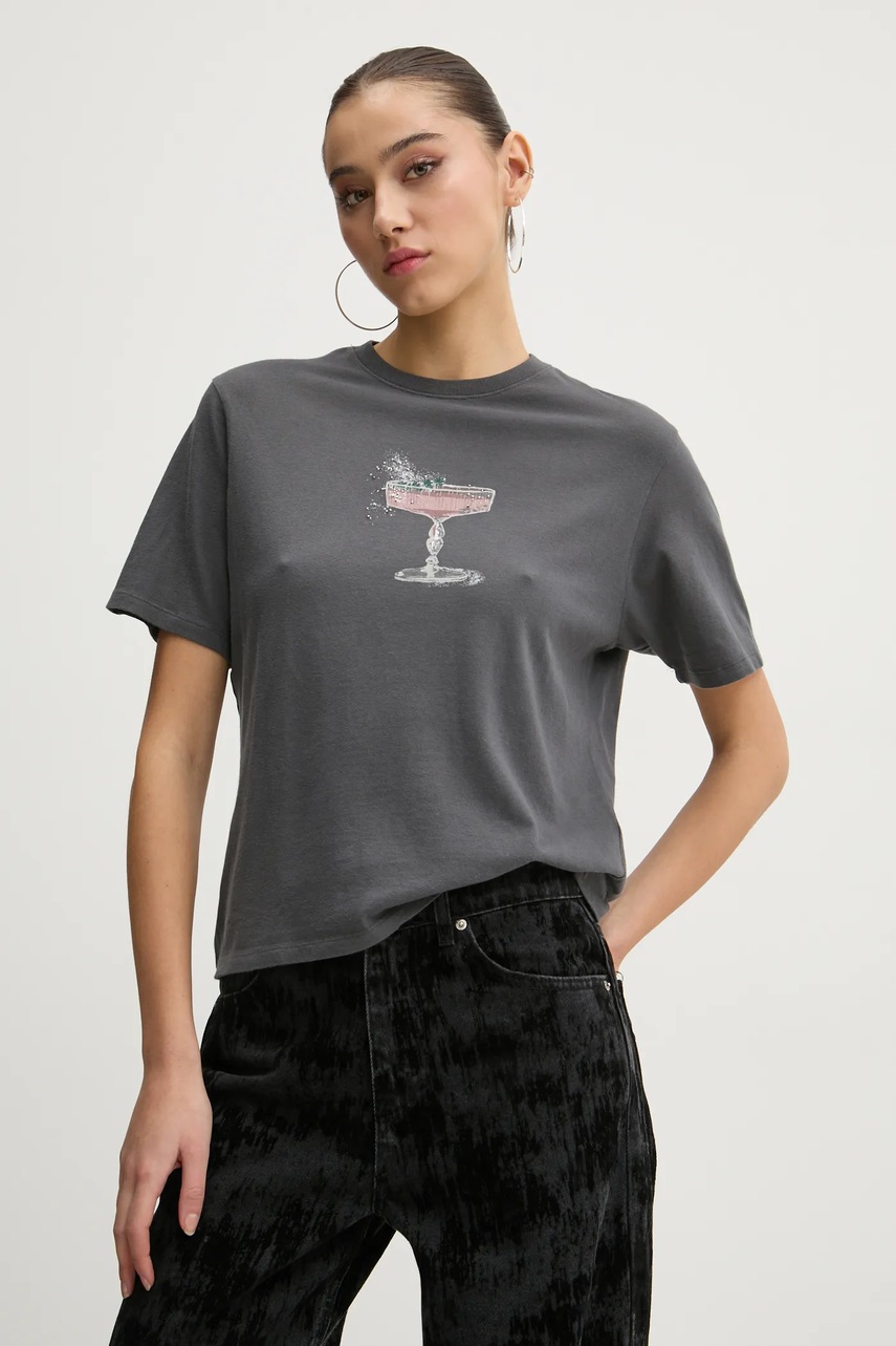 

Памучна тениска Abercrombie & Fitch в сиво KI157-4332, Сив