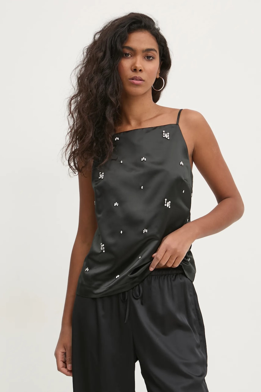 Abercrombie & Fitch bluza femei, culoarea negru, cu imprimeu, KI140-4529 Abercrombie & Fitch bluza femei, culoarea negru, cu imprimeu, KI140-4529