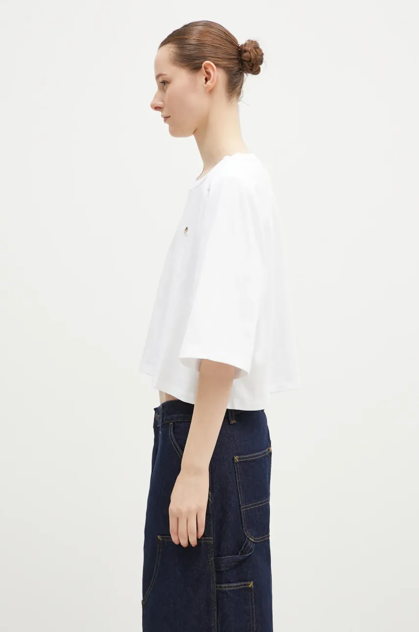 Хлопковая футболка Fiorucci Angel женская цвет белый W01FPTSH106CJ01WH01 Хлопковая футболка Fiorucci Angel женская цвет белый W01FPTSH106CJ01WH01