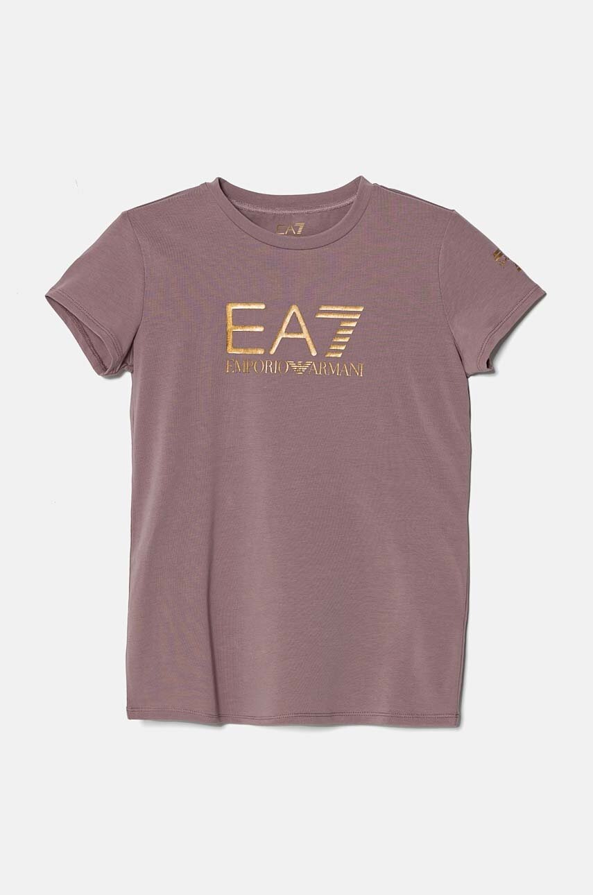 

Детска тениска EA7 Emporio Armani в розово 8NFT01 FJ2HZ, Розов