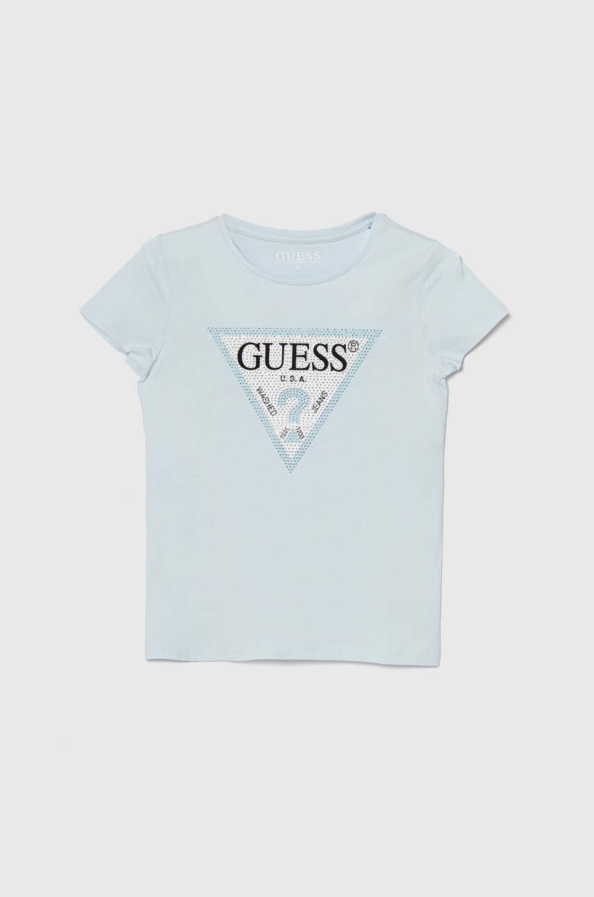 

Детска тениска Guess в синьо J2YI51 K6YW1, Син