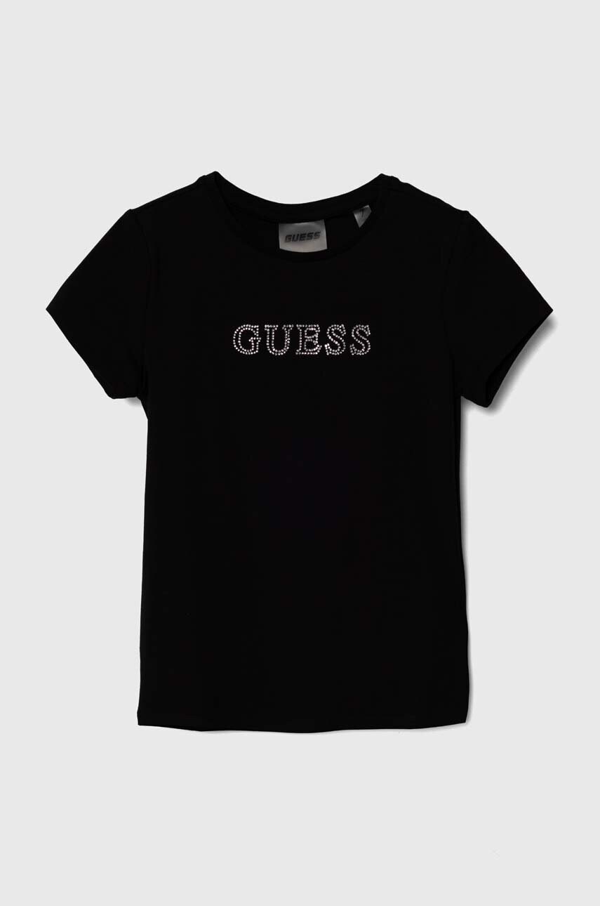 Levně Dětské tričko Guess černá barva, J4RI49 J1314