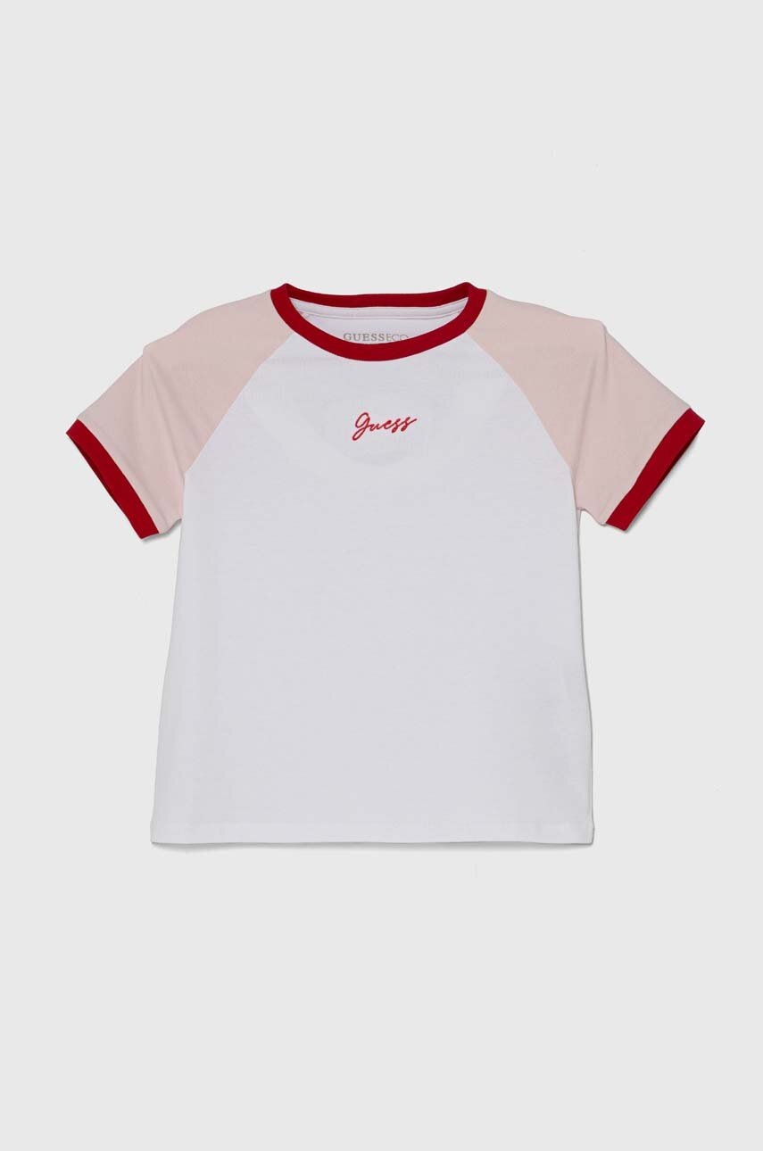 

Детска тениска Guess в бяло J4YI15 K6YW4, Бял