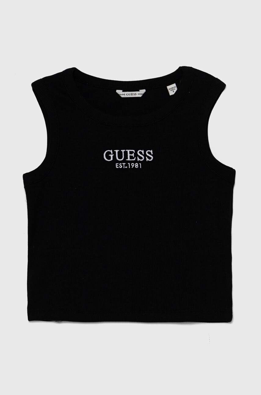 Levně Dětský top Guess černá barva, J4YI16 KBZP4