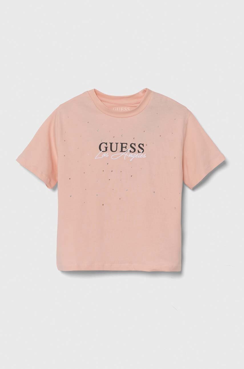 

Детска тениска Guess в розово J4YI27 K6YW4, Розов