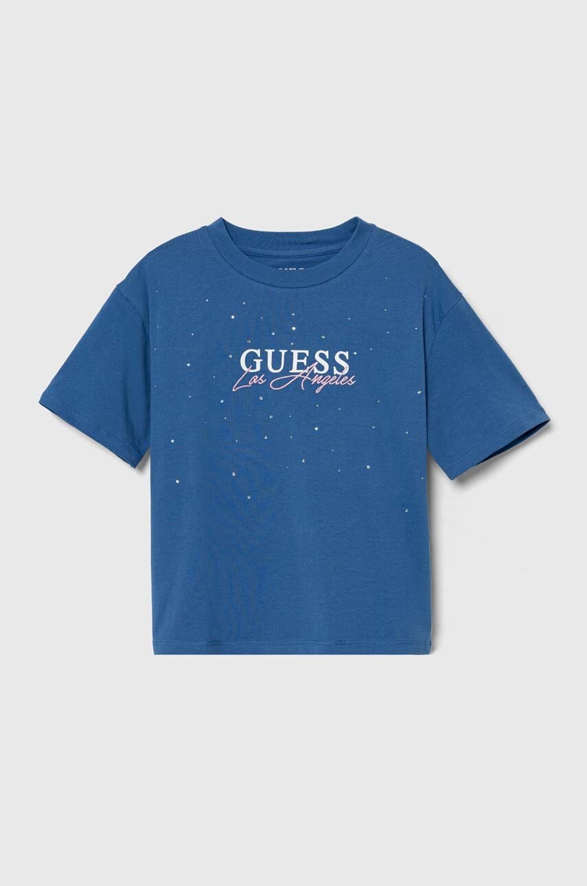 

Детска тениска Guess в синьо J4YI27 K6YW4, Син