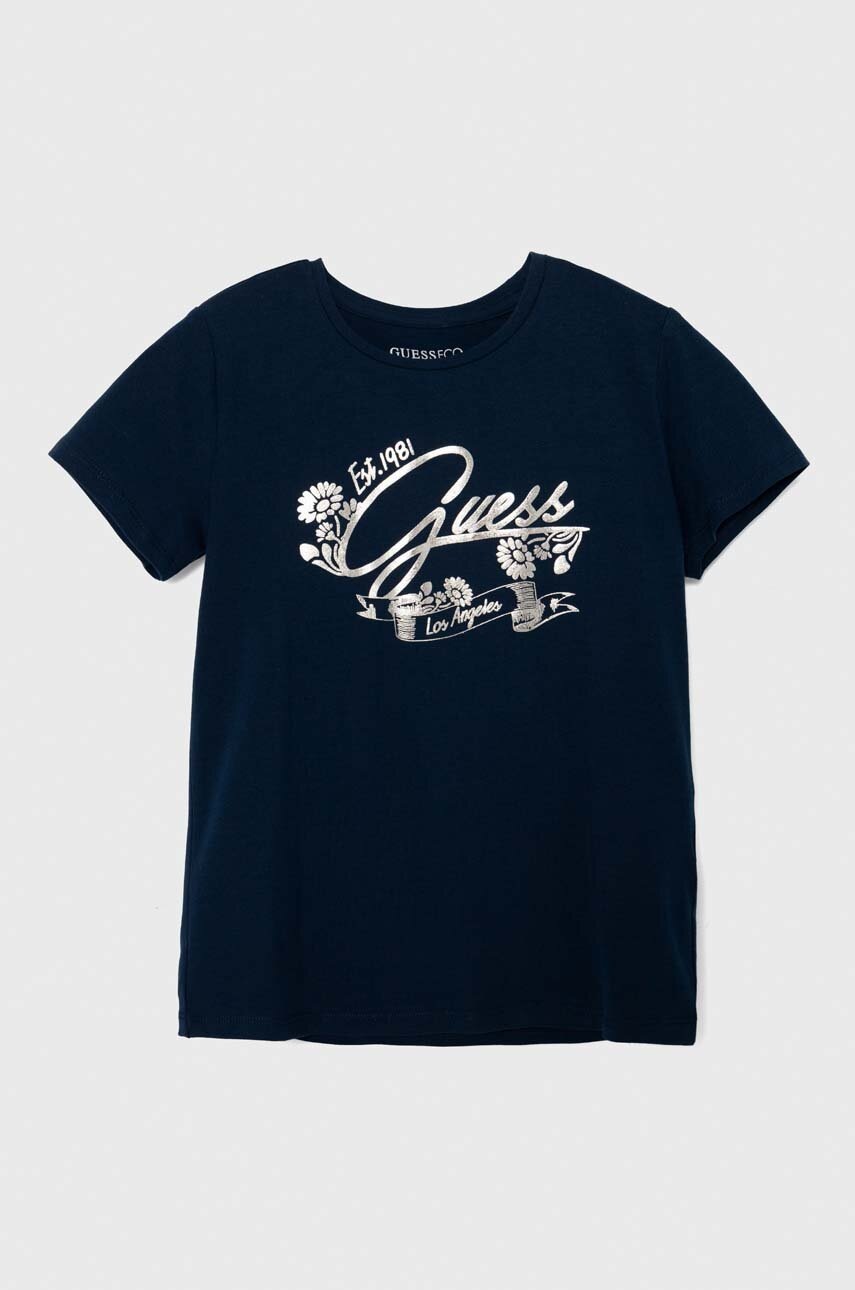 

Детска тениска Guess в тъмносиньо J4YI35 K6YW4, Тъмносин