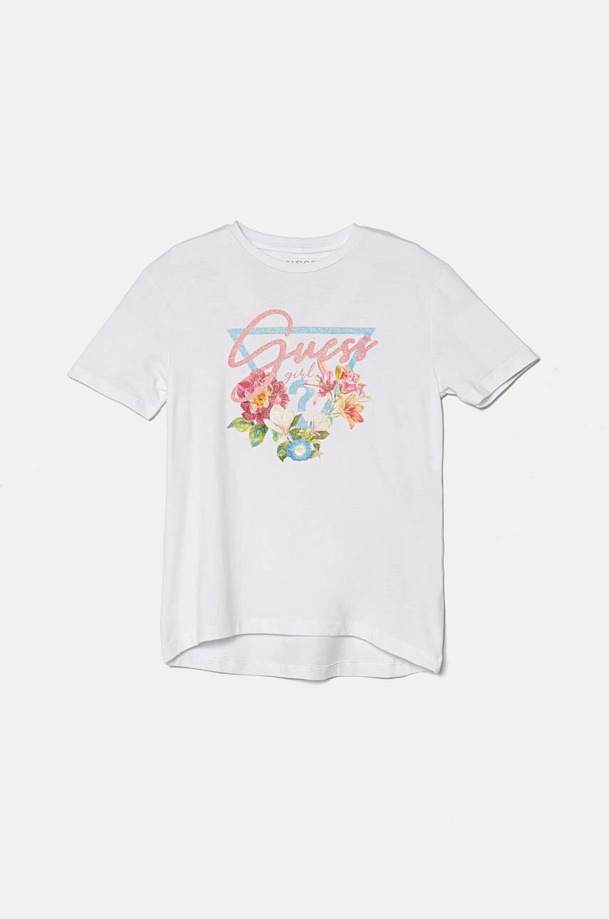 

Детска тениска Guess в бяло J4YI37 K6YW4, Бял