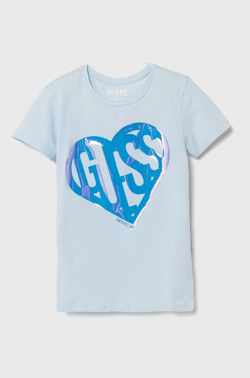 

Детска тениска Guess в синьо J4YI42 K6YW4, Син