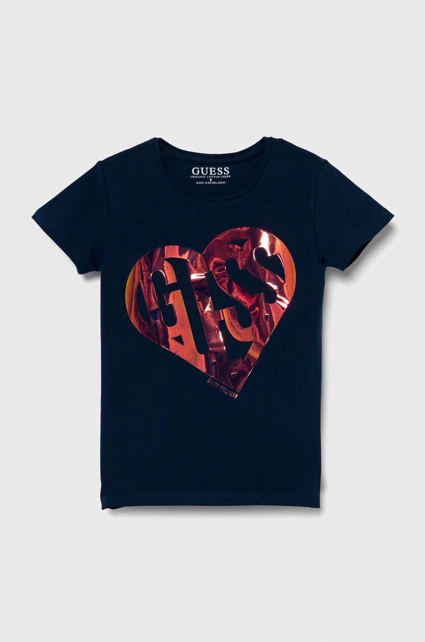 

Детска тениска Guess в тъмносиньо J4YI42 K6YW4, Тъмносин
