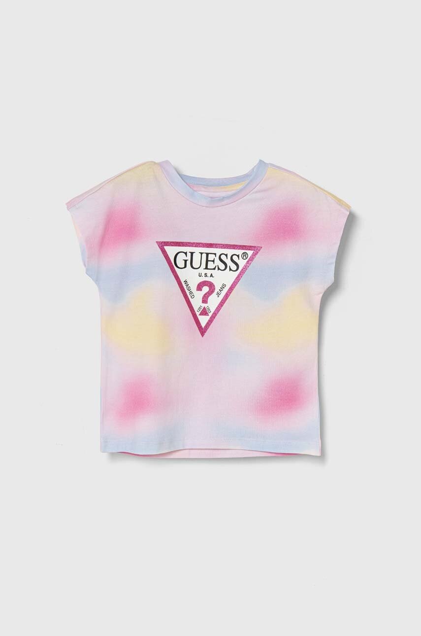 

Детска тениска Guess в розово K4YI09 K6YW3, Розов