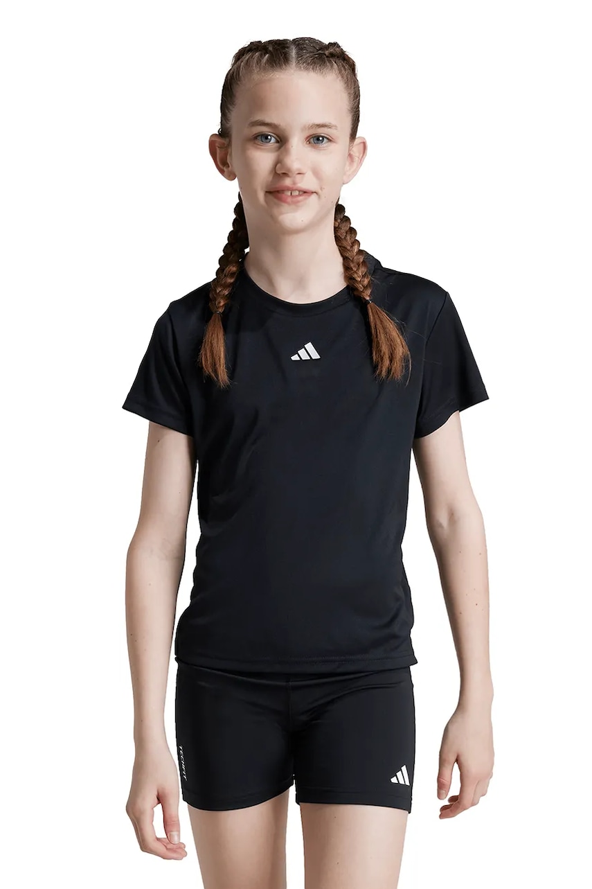 adidas tricou copii JG TR-ES T culoarea negru, IV9592