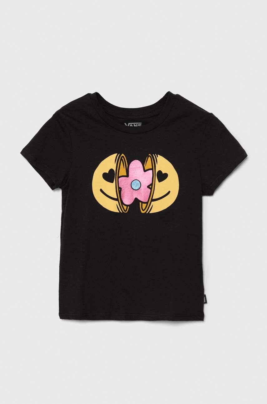 Vans tricou de bumbac pentru copii Inner Child culoarea negru, VN000JAKBLK1 Vans tricou de bumbac pentru copii Inner Child culoarea negru, VN000JAKBLK1