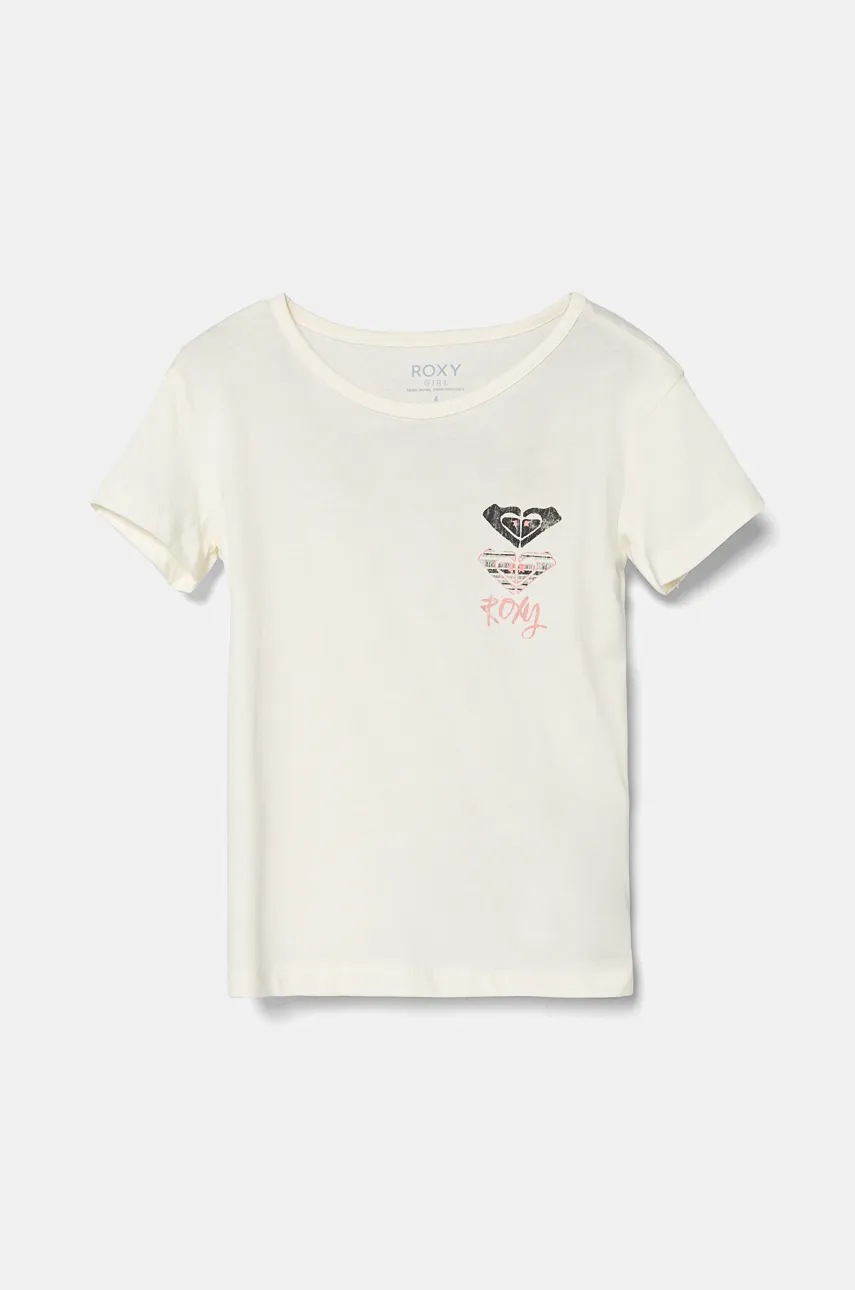 

Детска памучна тениска Roxy DAY AND NIGHT A в бяло ERGZT04063, Бял