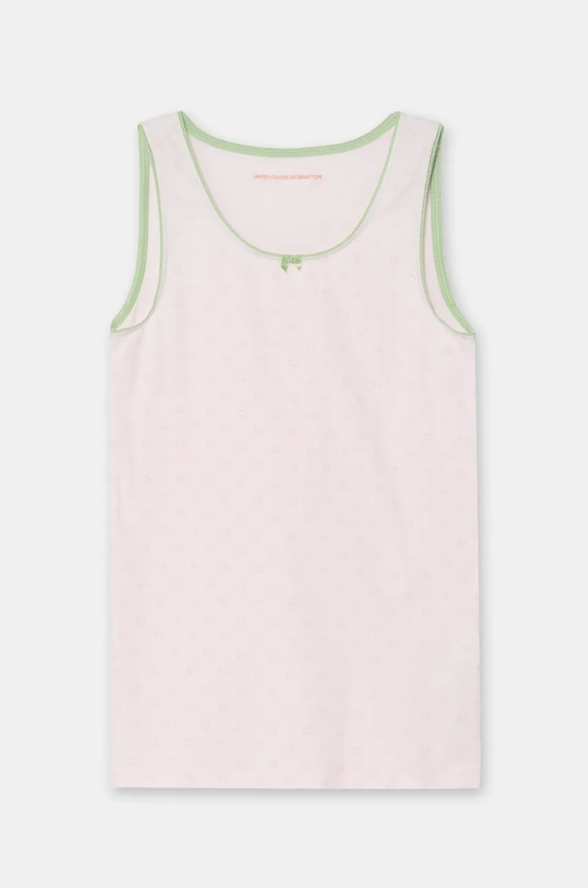 Детский топ United Colors of Benetton 2 шт цвет розовый 3SP20H00M Детский топ United Colors of Benetton 2 шт цвет розовый 3SP20H00M
