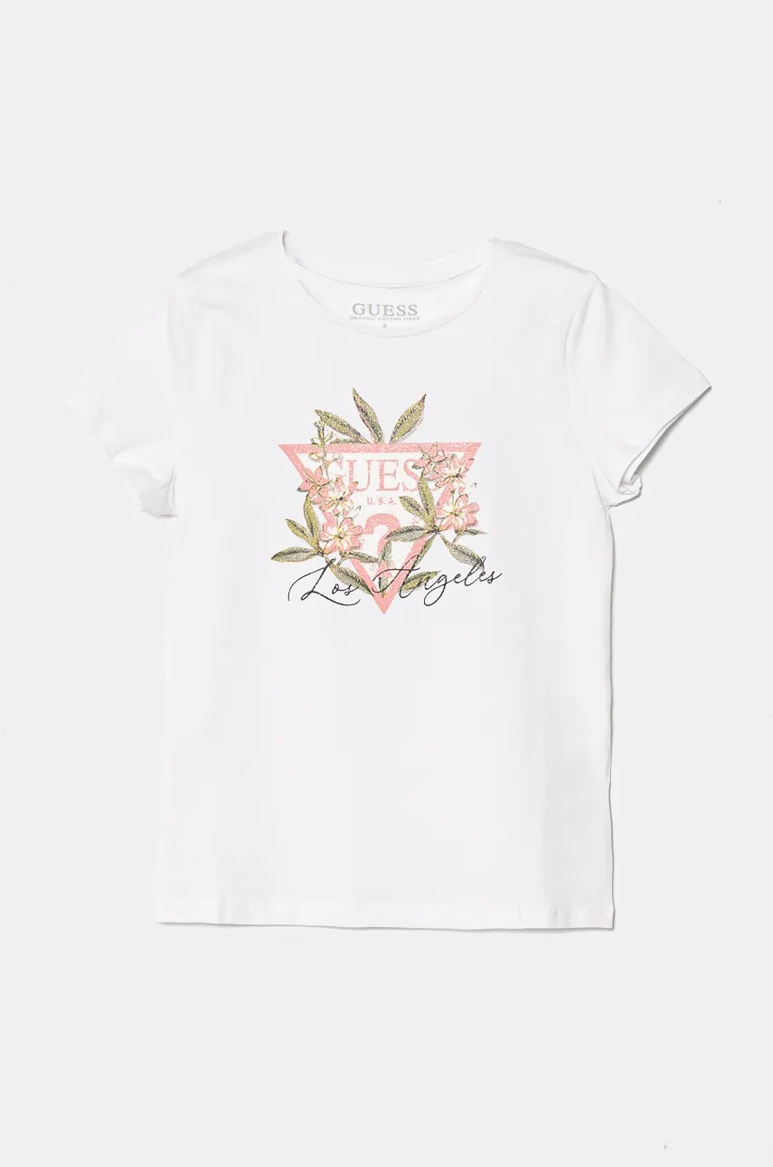 

Детска тениска Guess в бяло J4BI25 J1314, Бял