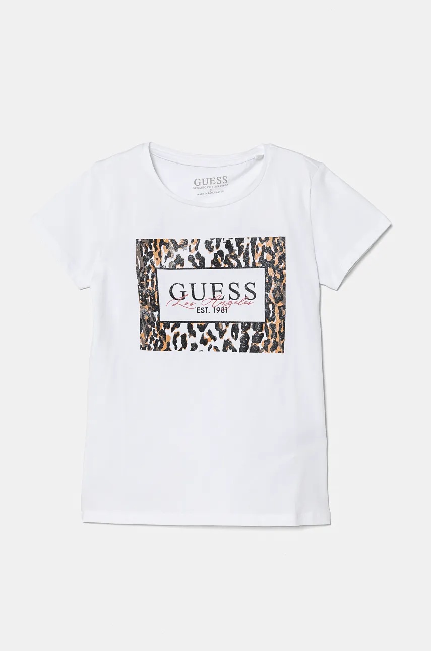 

Детска тениска Guess в бяло J4BI17 J1314, Бял