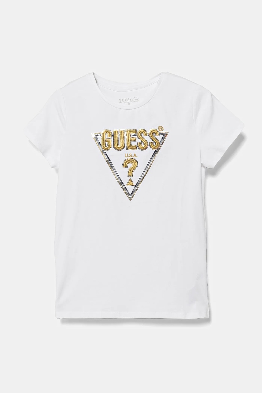 

Детска тениска Guess в бяло J4BI33 J1314, Бял