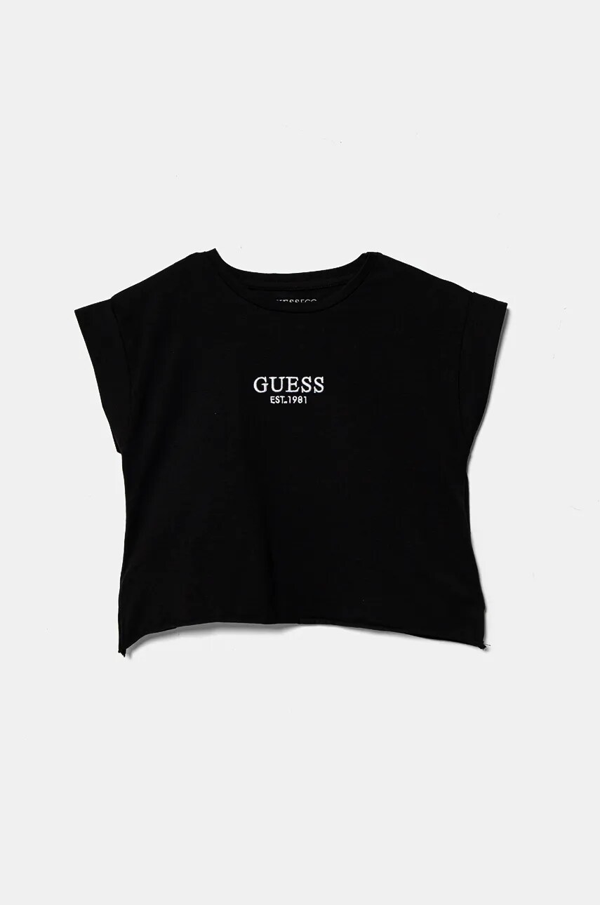 Levně Dětské tričko Guess černá barva, J4BI34 J1314