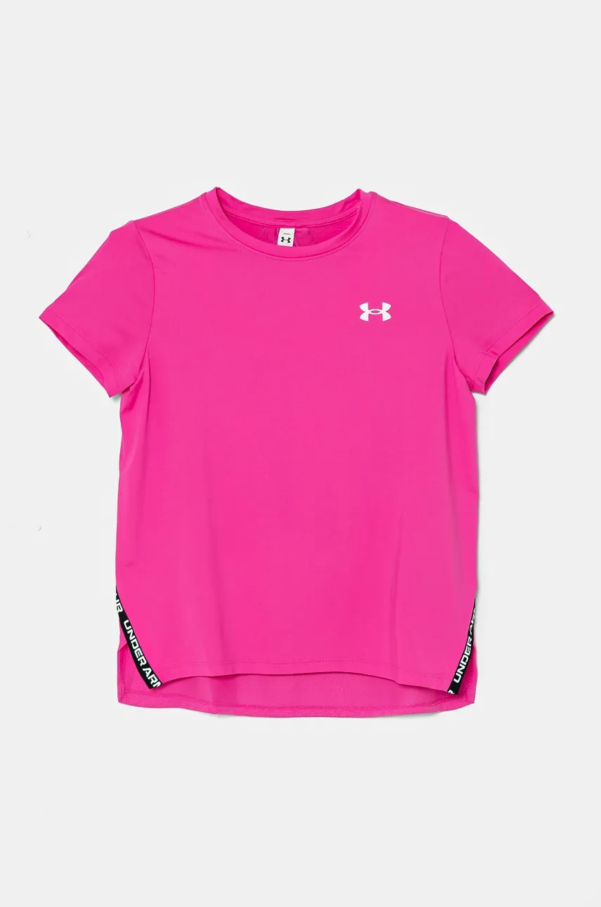 Under Armour tricou copii Knockout Tee culoarea roz, 1383727 Under Armour tricou copii Knockout Tee culoarea roz, 1383727