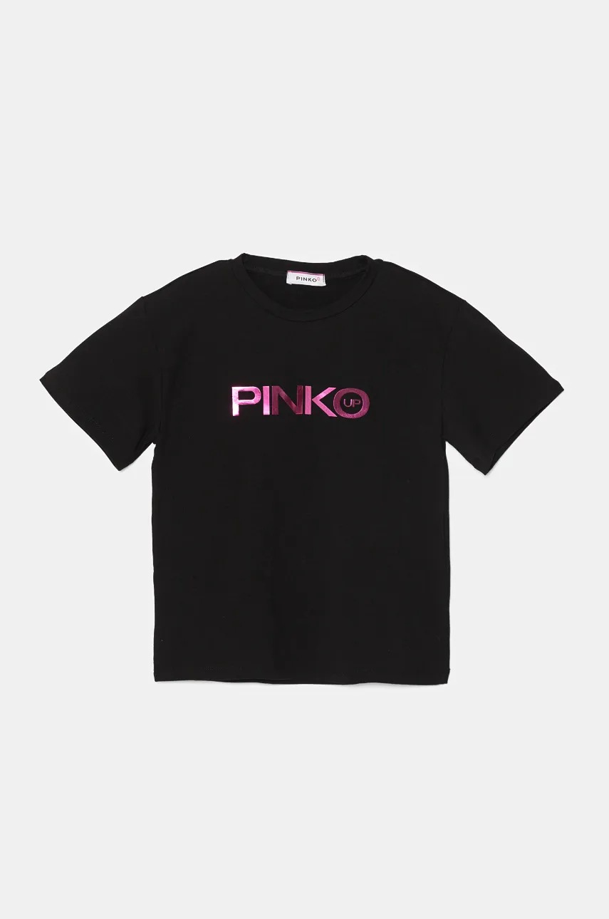 

Детска тениска Pinko Up в черно F4PIJGTH092, Черен