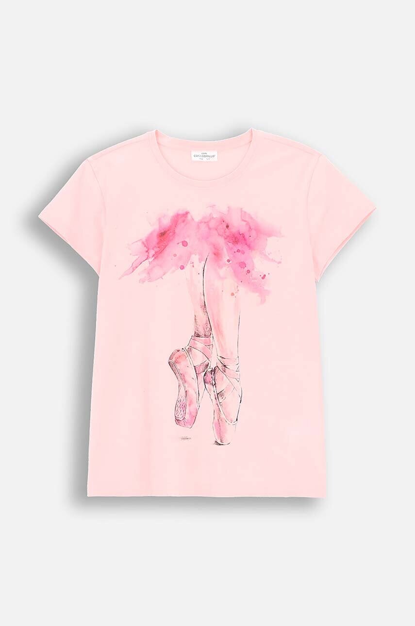 Coccodrillo tricou copii culoarea roz, EVERYDAY GIRL