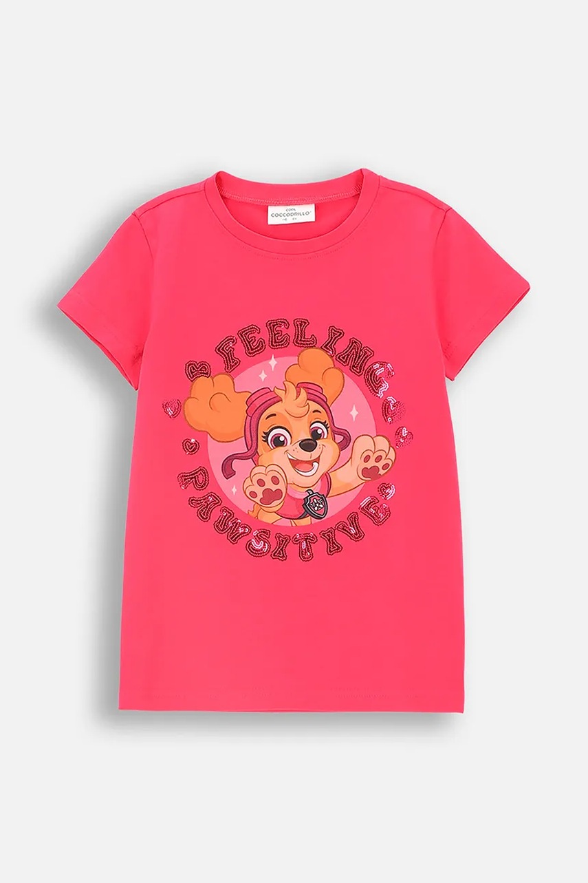 

Детска тениска Coccodrillo в розово LICENCE GIRL DISNEY, Розов