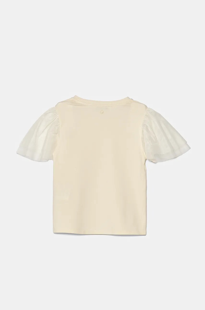 Детская футболка United Colors of Benetton цвет бежевый 3Q8DC10LW